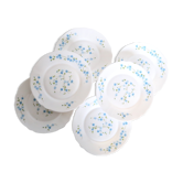 Lot de 6 assiettes à dessert Arcopal, motif Veronica