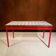 Custom dining table "steel and earthenware"