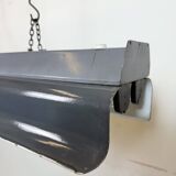 Grey Enamel Industrial Hanging Tube Light, 1960s