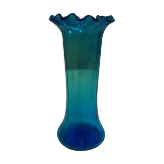 Vase vintage verre soufflé