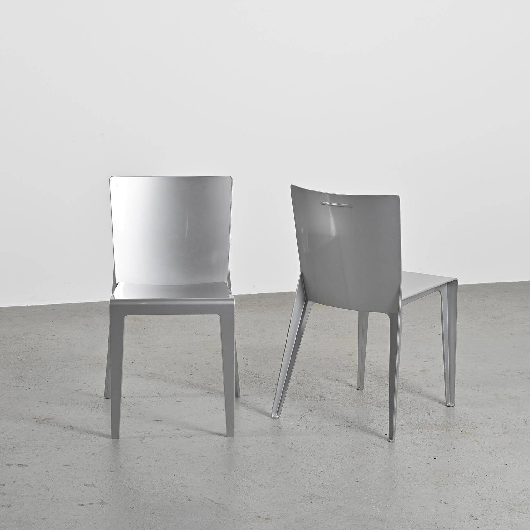 Pair of Alfa chairs by Hannes Wettstein, 2001, Molteni