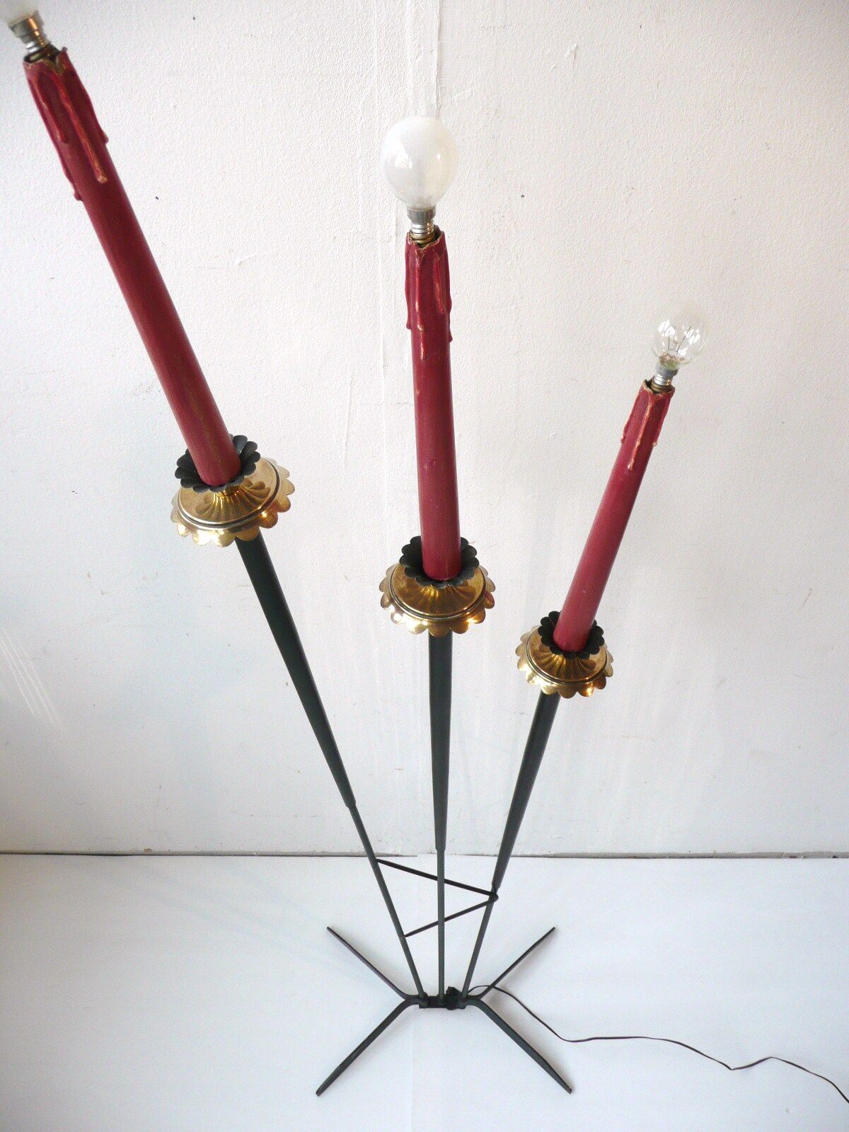 Lamppost in candlelight 50s vintage 1950 to restore