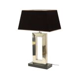 Lampe de table design Eichholtz Arlington en acier inoxydable avec base en granit 72 cm
