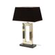 Lampe de table design Eichholtz Arlington en acier inoxydable avec base en granit 72 cm