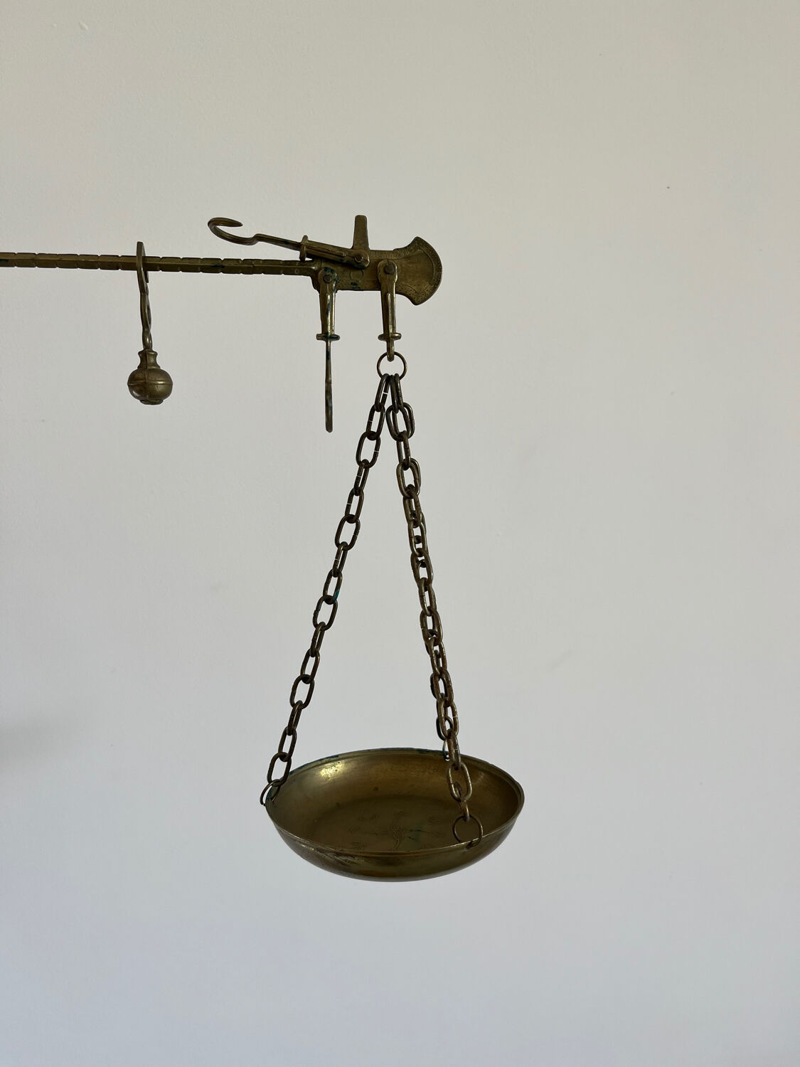 Balance romaine laiton