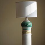 Decorative floor lamp in modern Danish ceramic, made in the 1970s.