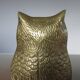 Owl, 70s golden brass owl