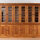 Monumental Pine School Library Bookcase from Warsaw, Poland, 1920s