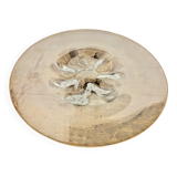 Large transparent glass dish Edvard Hald for ORREFORS