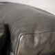 Moroso sofa set and armchairs in black leather, 1984