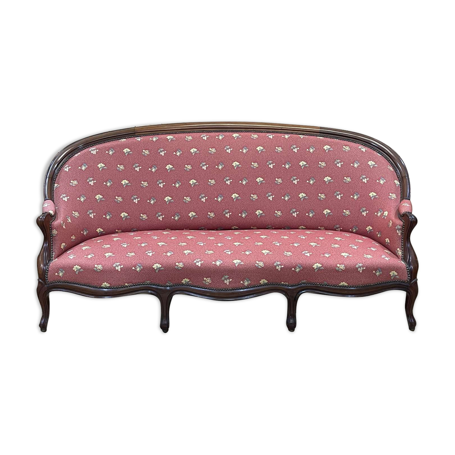 Napoleon III mahogany sofa