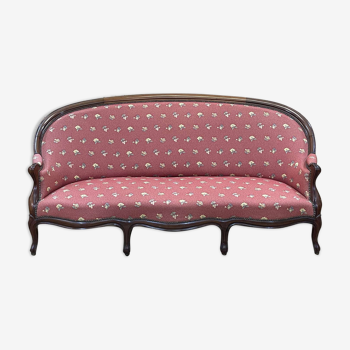 Napoleon III mahogany sofa