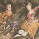 2 Tapestry XIXth classical scene