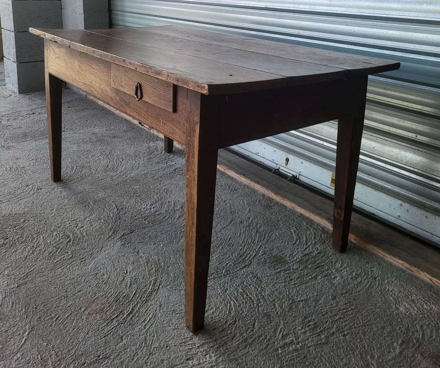 Authentic very old farmhouse table in good condition.