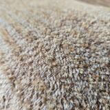 Beige velvet armchair