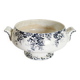 Antique Saint Amand earthenware salad bowl or soup tureen, Marie-Louise model