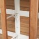 Large antique display cabinet made of oak and equipped with shelves
