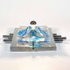 Stunning XXL Chrome and murano glass wall light by AV Mazzega