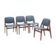 4 Danish Dining Chairs by Arne Vodder Model Ella 1960s