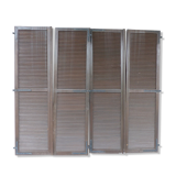 Suite of 4 wooden shutters L 69.5 x H 247 cm
