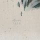 Duo of paintings signed Murr 1956 representing birds. Gilded wooden frame. Under glass.