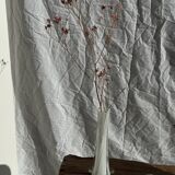 White glass bud vase