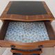 Louis XVI style chest of drawers in wood and cherry veneer.