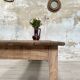 Table de ferme vintage en bois brut