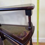 Victorian-style mahogany style library staircase circa 1900