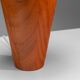 Lampe de table en bois massif avec abat-jour conique