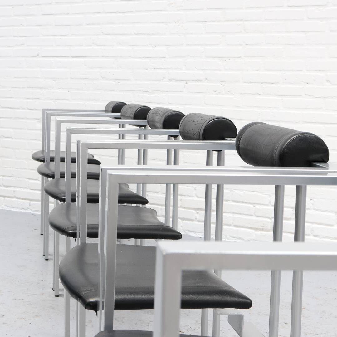 Trix Dining Chair Set by Karl Friedrich Förster for KFF 1980s