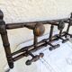 Antique wall coat rack, wooden turned bamboo, bistro 1900.