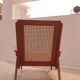 Fauteuil acajou cannage années 60