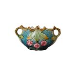 French art nouveau small oval flowerpot, early 20th century