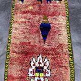 Moroccan boujad peach carpet - 124 x 222 cm