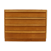 1950s Oak Chest of Drawers , Czechoslovakia