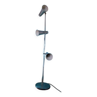 70s floor lamp in brushed aluminum