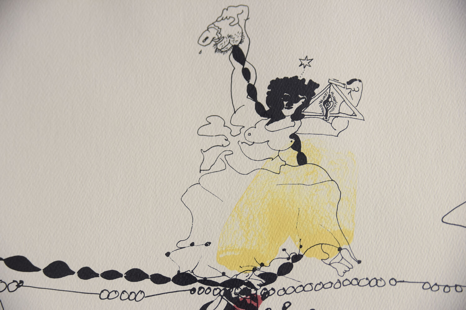 Vintage Color Lithograph by Carl Fredrik Reuterswärd, Abrakadabra, 1990