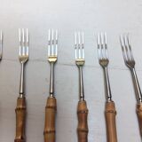 6 bamboo forks