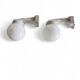 2 x Porcelain Wagenfeld wall lamp no. 4300 for Lindner / 1950s