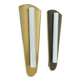 Set of 2 large 37 cm honeycomb theatre wall light elements, Germany, 1950