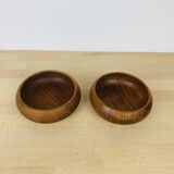 2 Scandinavian Danish teak bowls from the 60s