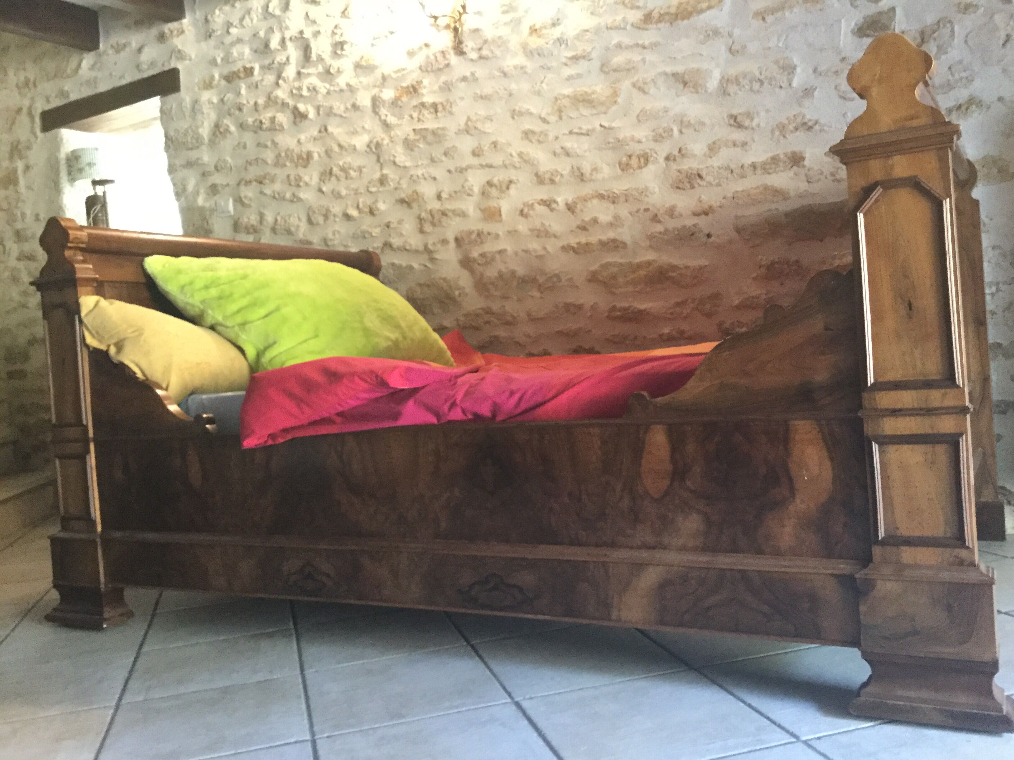 Former bed rolls walnut