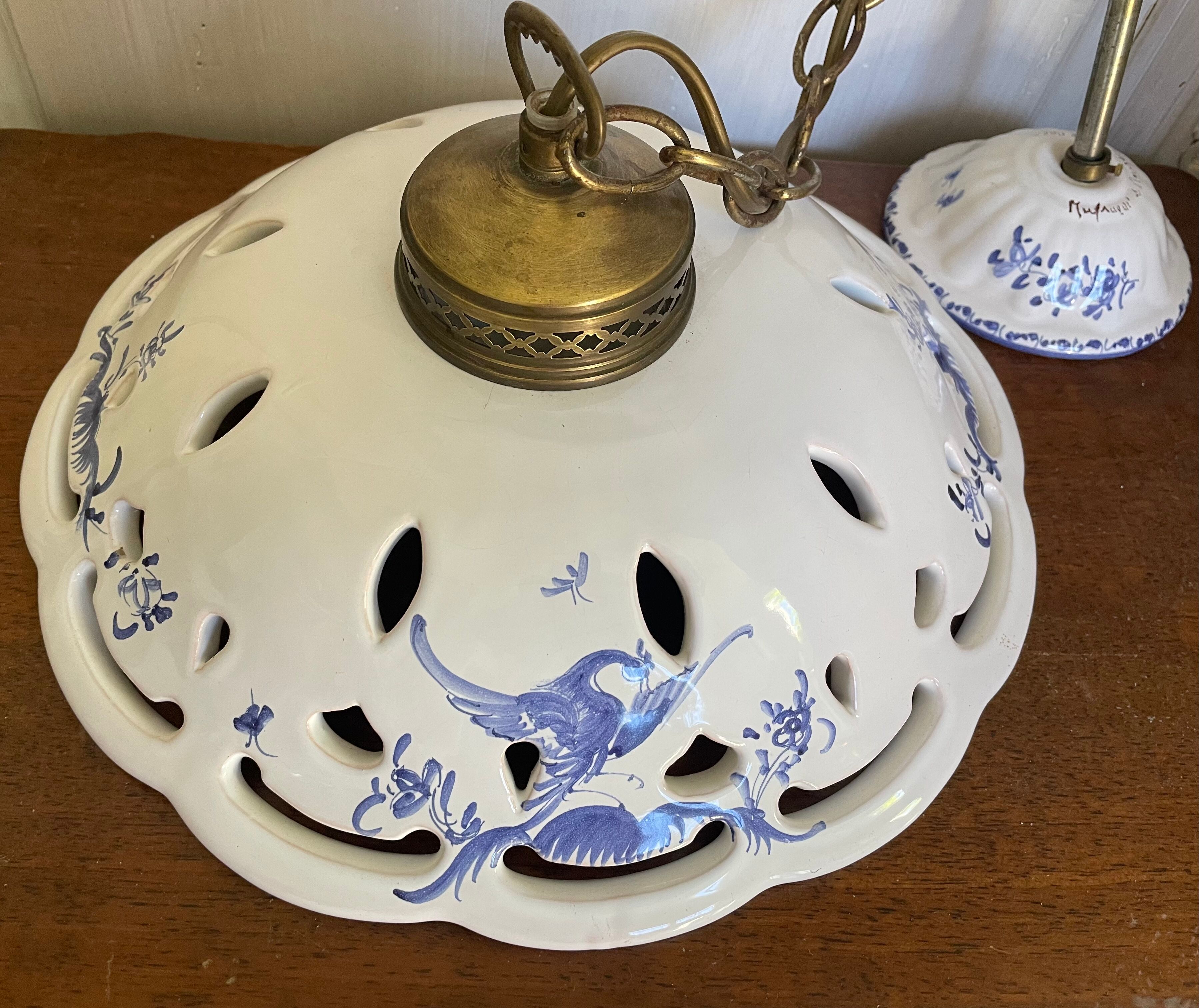 Suspension Vintage ceramic moustiers