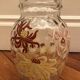 Art Nouveau Legras vase enamelled chrysanthemums
