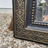 Mirror era Napoleon III gilded and blackened wood  - 141x100cm