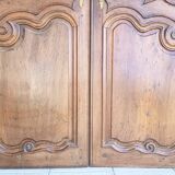Louis XV walnut wardrobe doors