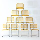 Set of 10 Breuer s32 chair, Italy 1970s