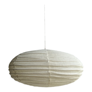 Suspension en rotin et lin naturel