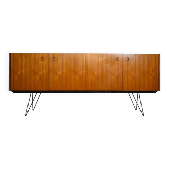 Scandinavian teak and metal sideboard